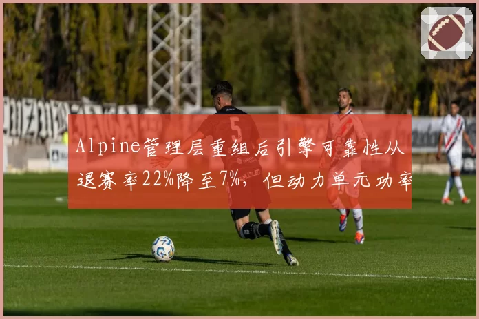Alpine管理层重组后引擎可靠性从退赛率22%降至7%，但动力单元功率损失仍存